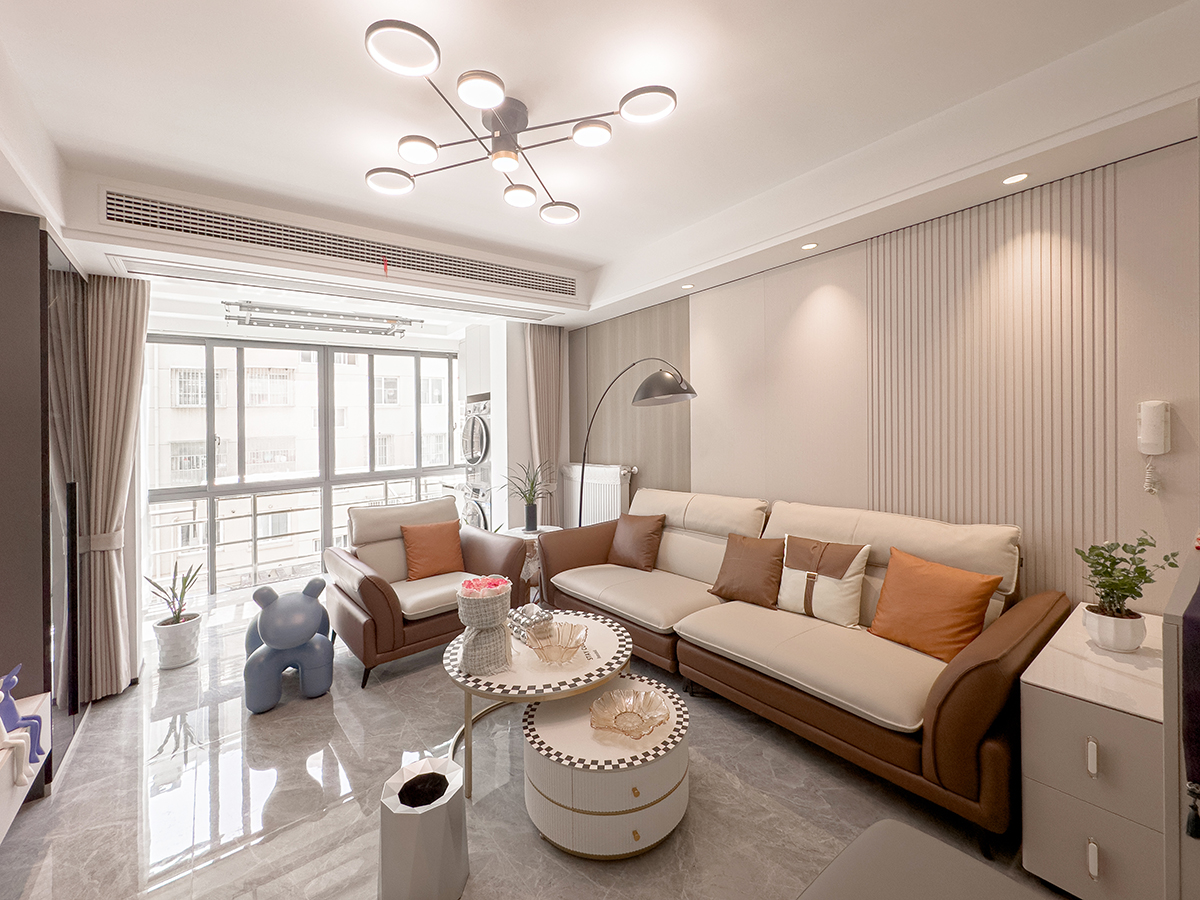 米色溫柔鄉(xiāng)，現(xiàn)代客廳的精致生活藝術(shù)