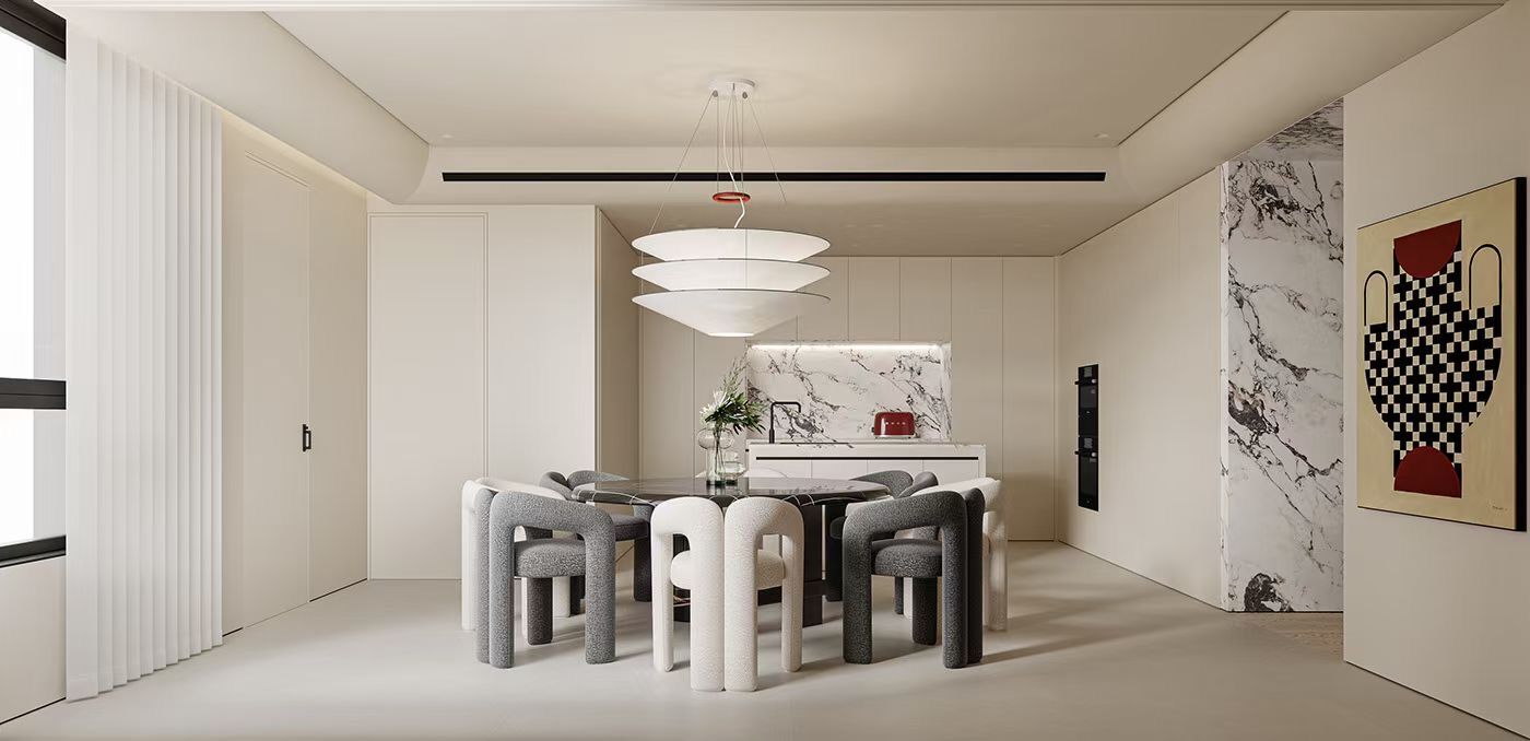 118平老房翻新，網(wǎng)紅奶油風(fēng)好看又實用。