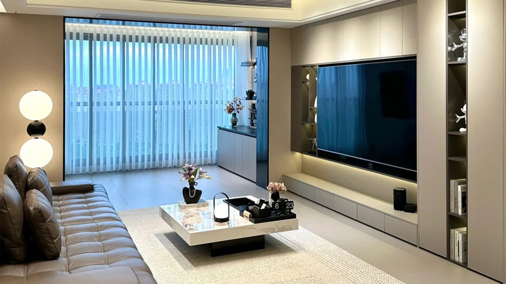 現(xiàn)代簡(jiǎn)約風(fēng) | 中性色調(diào)開闊布局的質(zhì)感空間設(shè)計(jì)