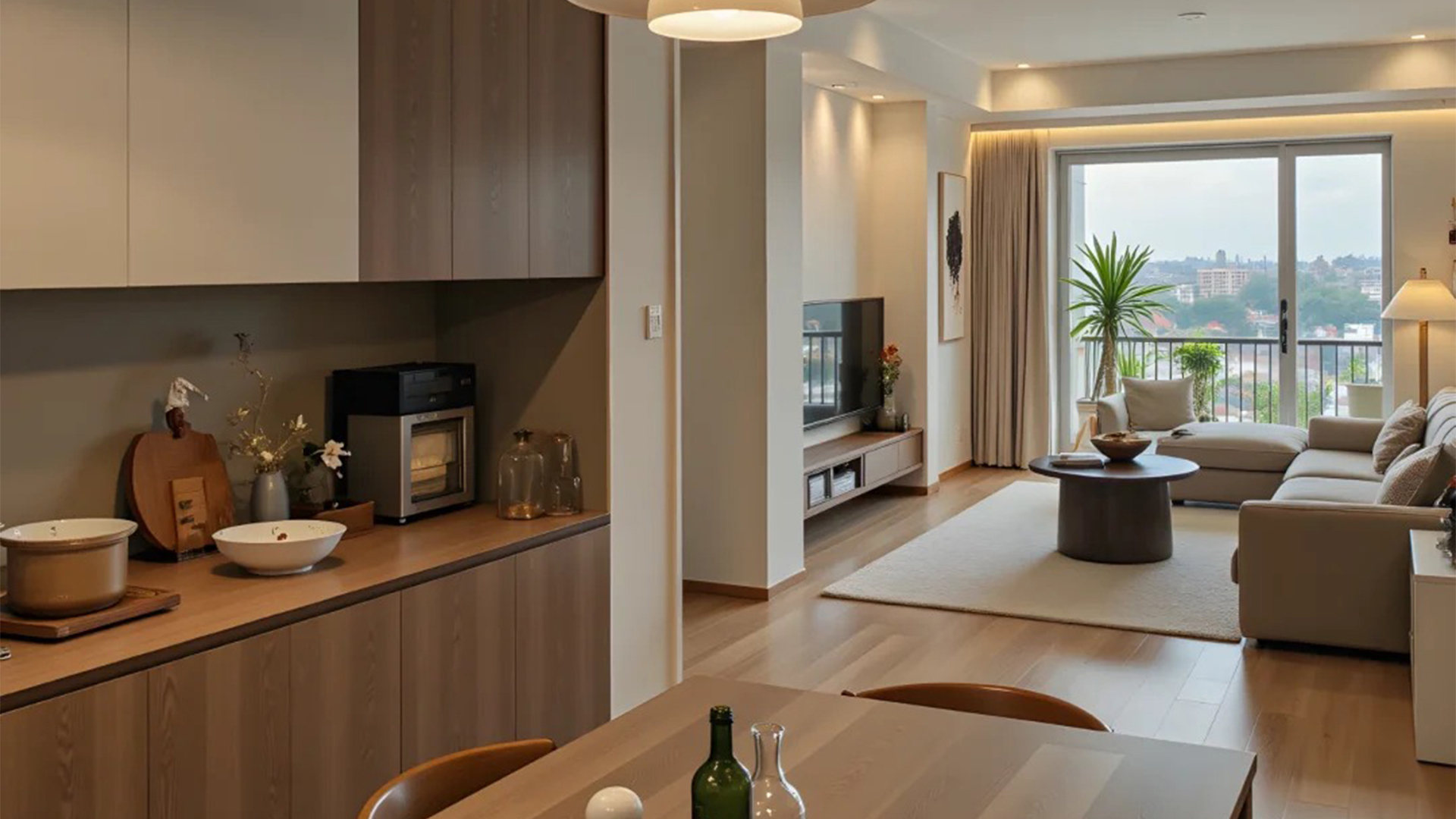 原木風(fēng)自然材質(zhì)暖光交織，溫柔歲月靜好生活氣息