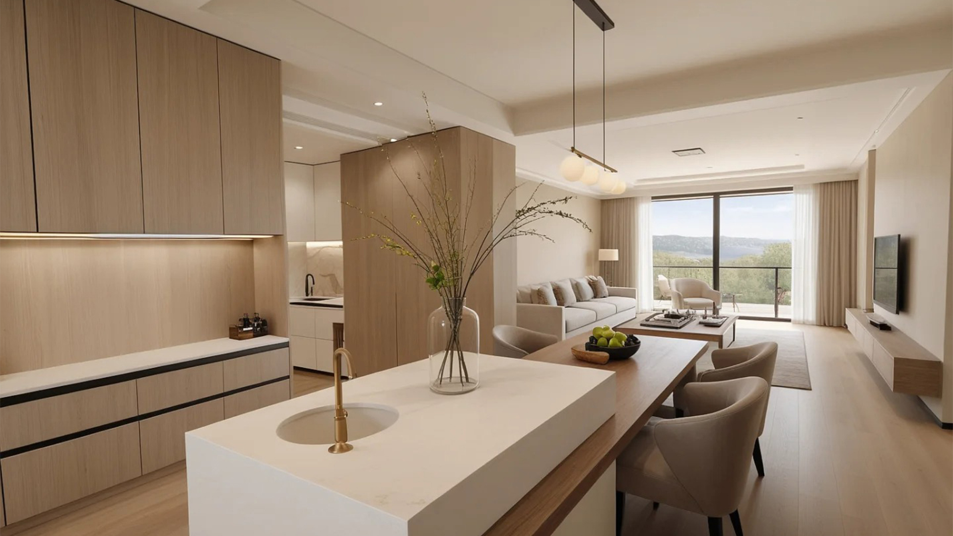 原木風(fēng)自然紋理柔和色調(diào)，溫馨生活氣息彌漫空間