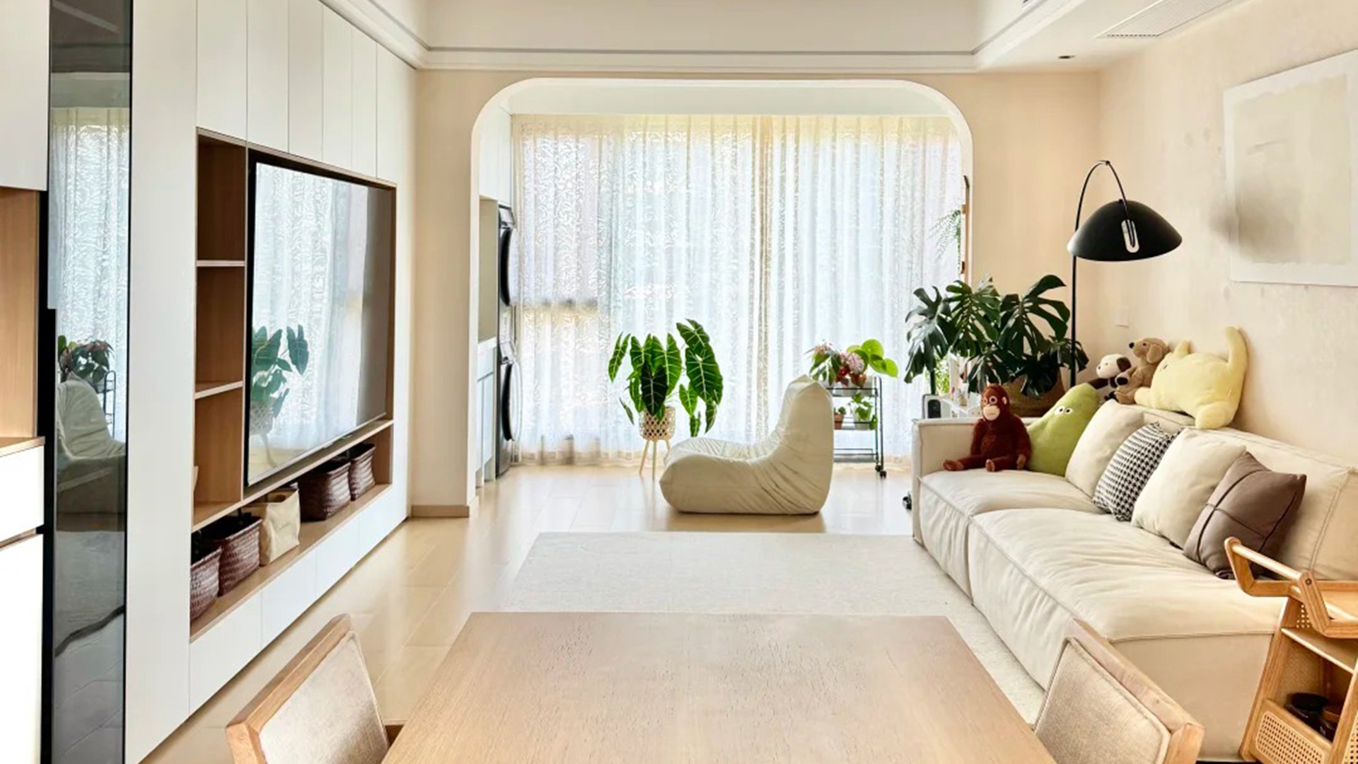 原木風(fēng)天然紋理柔和光線，歲月靜好詩意棲居地